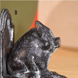 Retrome Pig Bookends, Set of 2 Farmhouse Book Ends, Distressed Gray Retrome