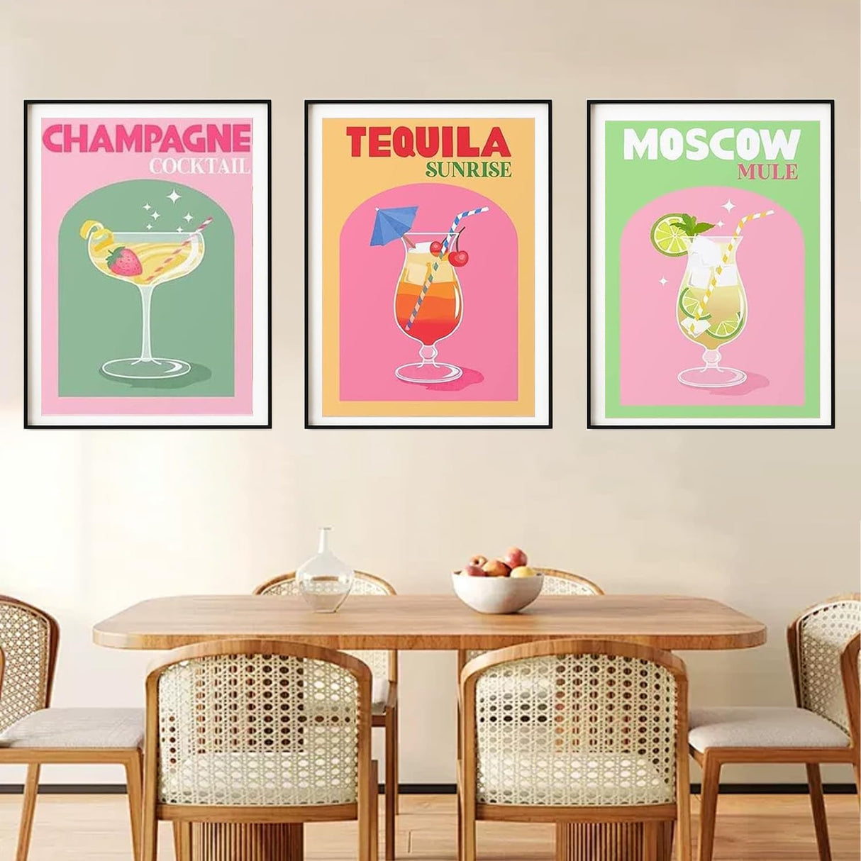 DAZZLEDOTS 6 Pack Diamond Art Kits for Adults, Cocktail Diamond Painting 5D Diamond Art Kits for Beginners Retro Cocktail DIY Full Drill Paint by Diamonds Dot Gem Art for Home Wall Decor 12x16Inch DAZZLEDOTS