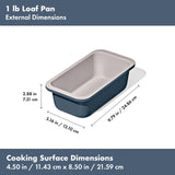 OXO Good Grips Non-Stick Pro Ceramic Coated Metal Bakeware 1Lb Loaf Pan – Storm Blue OXO