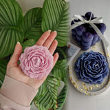 2 Pack 3.14 inch Peony Candle Molds Set - Large & Medium 2.55inch Silicone Mold for Soap Candle Making, 3D Flower Reusable Silicone Molds(Peony 2 Pack) Giliger