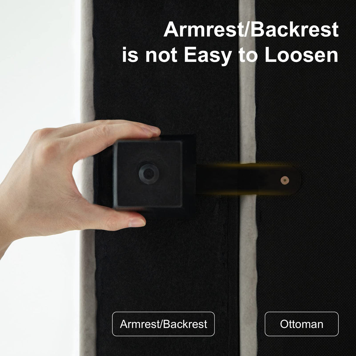 Belffin Modular Loveseat Sofa Couch with Storage Seats Velvet 2 Seater Love Seats for Small Spaces Grey Belffin