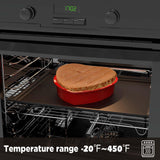 SILIVO Silicone Heart Shaped Cake Pans, 8 Inch, Red, Nonstick, Food Grade Silicone, Easy Clean, Freezer, Microwave and Oven Safe SILIVO