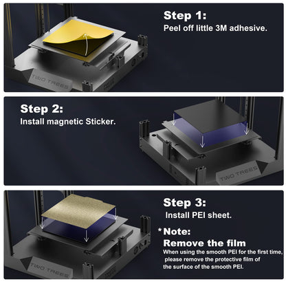 3D Printer Platform Double Sided Textured PEI Sheet, Removable Flexible Spring Steel PEI Build Plate 235x235 mm Heated Bed, for Creality Ender 3/Ender 3 Pro/Ender 3 S1/3 S1 Pro Hot Bed - WoodArtSupply