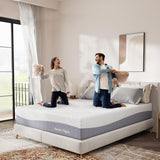 Sweetnight Queen Mattress, 12 Inch Cooling Gel Memory Foam Mattress for Comfy Sleep & Pressure Relief, Plush Foam Mattress with Motion Isolation, Mattress in a Box, Luna, Gray/White Sweetnight