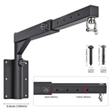 Dolibest Wall Mount Heavy Bag Hanger, Heavy Duty Punching Bag Hanger, Adjustable Boxing Bag Hanger Stand for Home Gym Indoor Outdoor, (800 LB Capacity) Dolibest