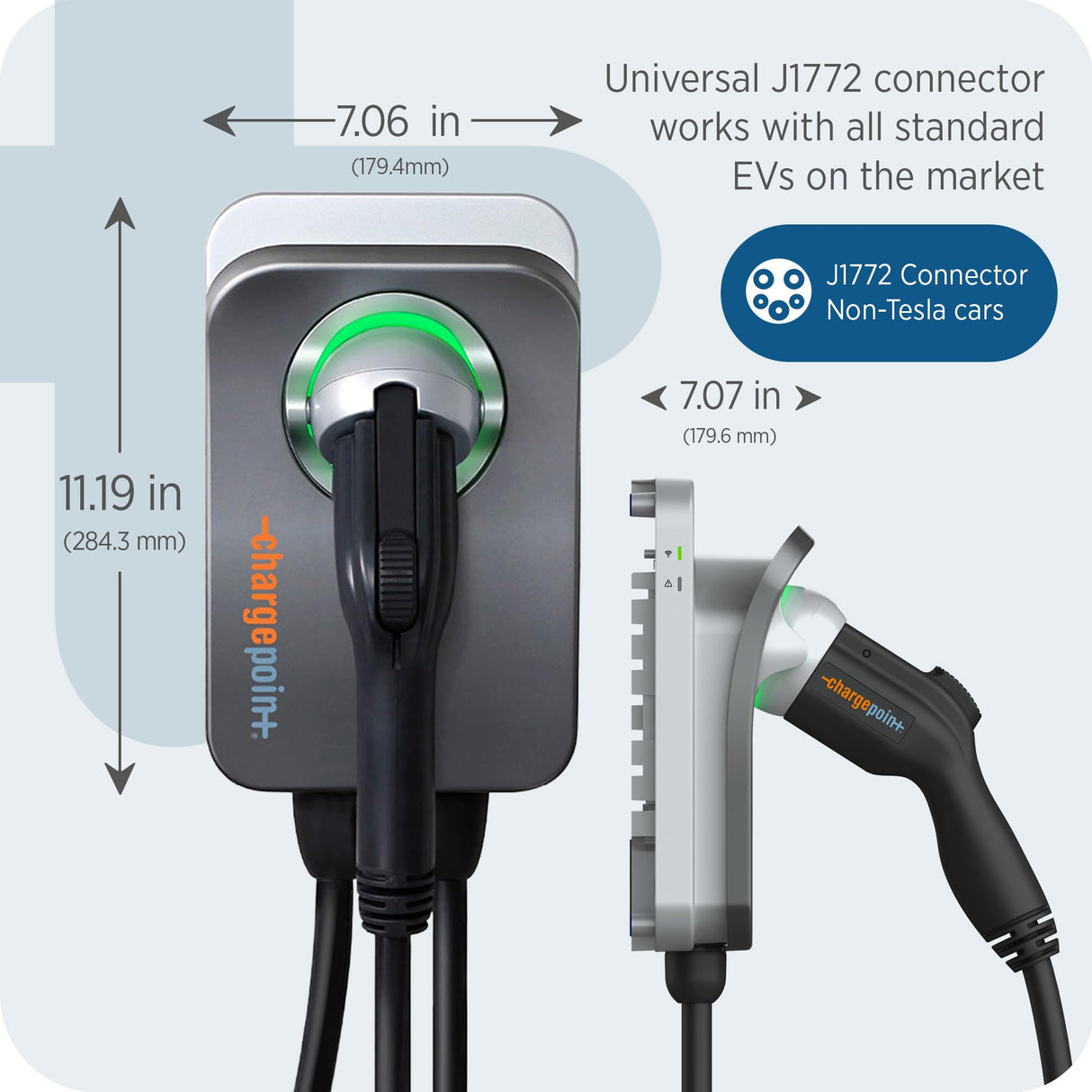 ChargePoint HomeFlex Level 2 EV Charger J1772, NEMA 14-50 Electric Car Charger ChargePoint