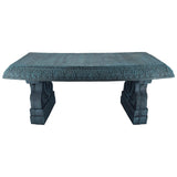 Arcadia Garden Products Outdoor Fiberclay Garden Bench - Brushed Teal Arcadia