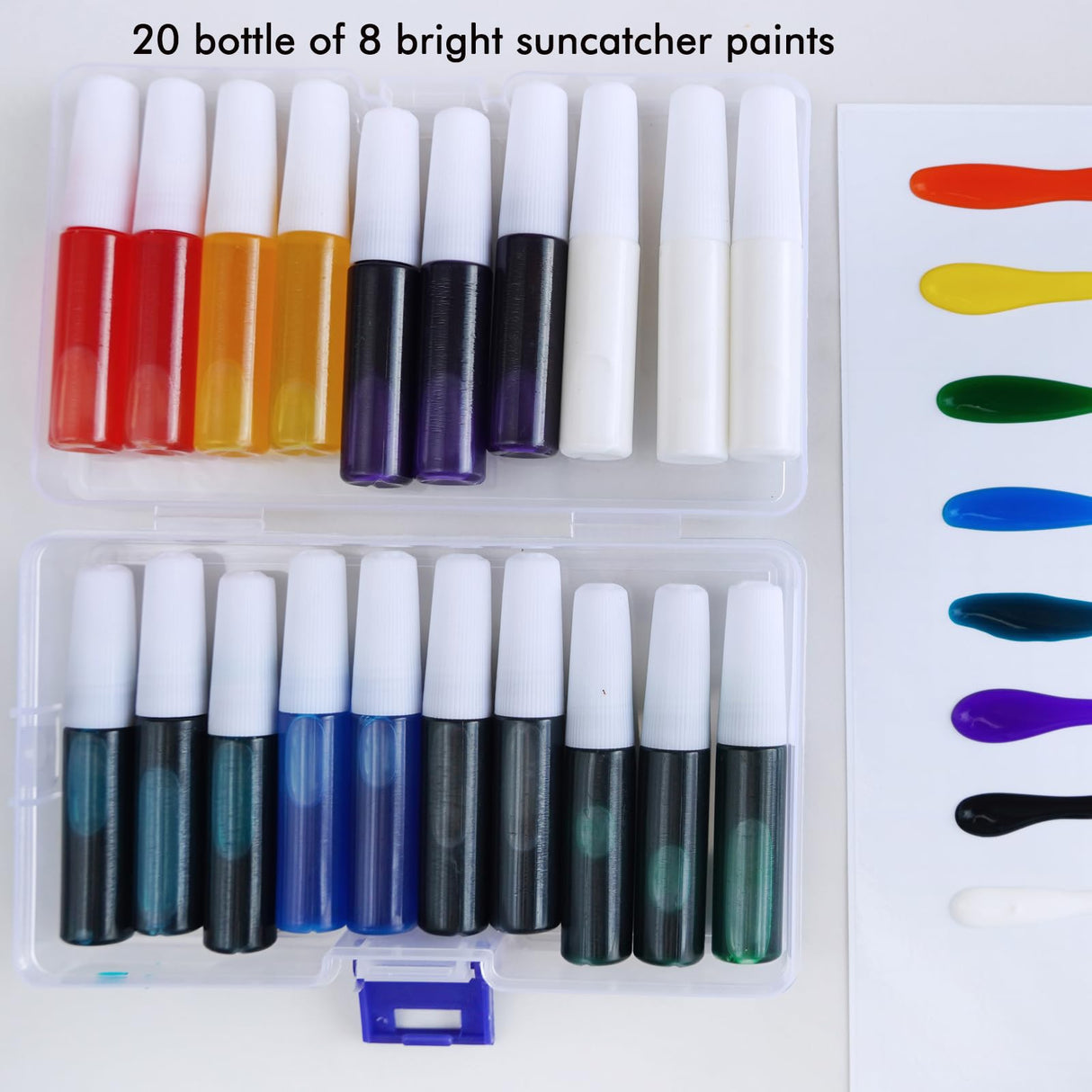 Winlyn 27 Sets Halloween Ghost Suncatchers Ornaments Decorations DIY Window Paint Art Sun Catchers Halloween Craft Kits Painting Kits for Kids Classroom Activities Art Projects Part Favors Winlyn