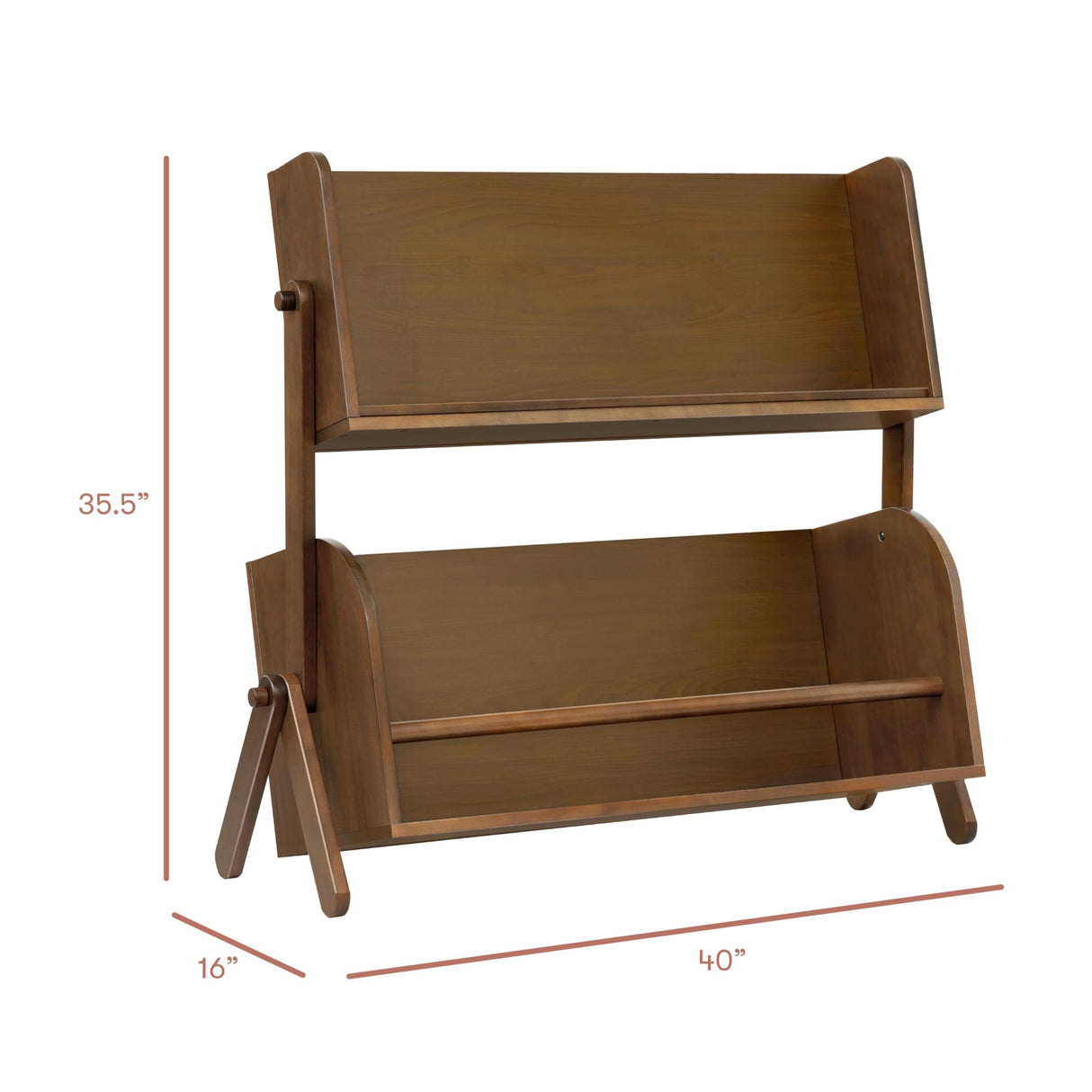 Babyletto Kids Tally Storage and Bookshelf in Natural Walnut, Greenguard Gold Certified babyletto