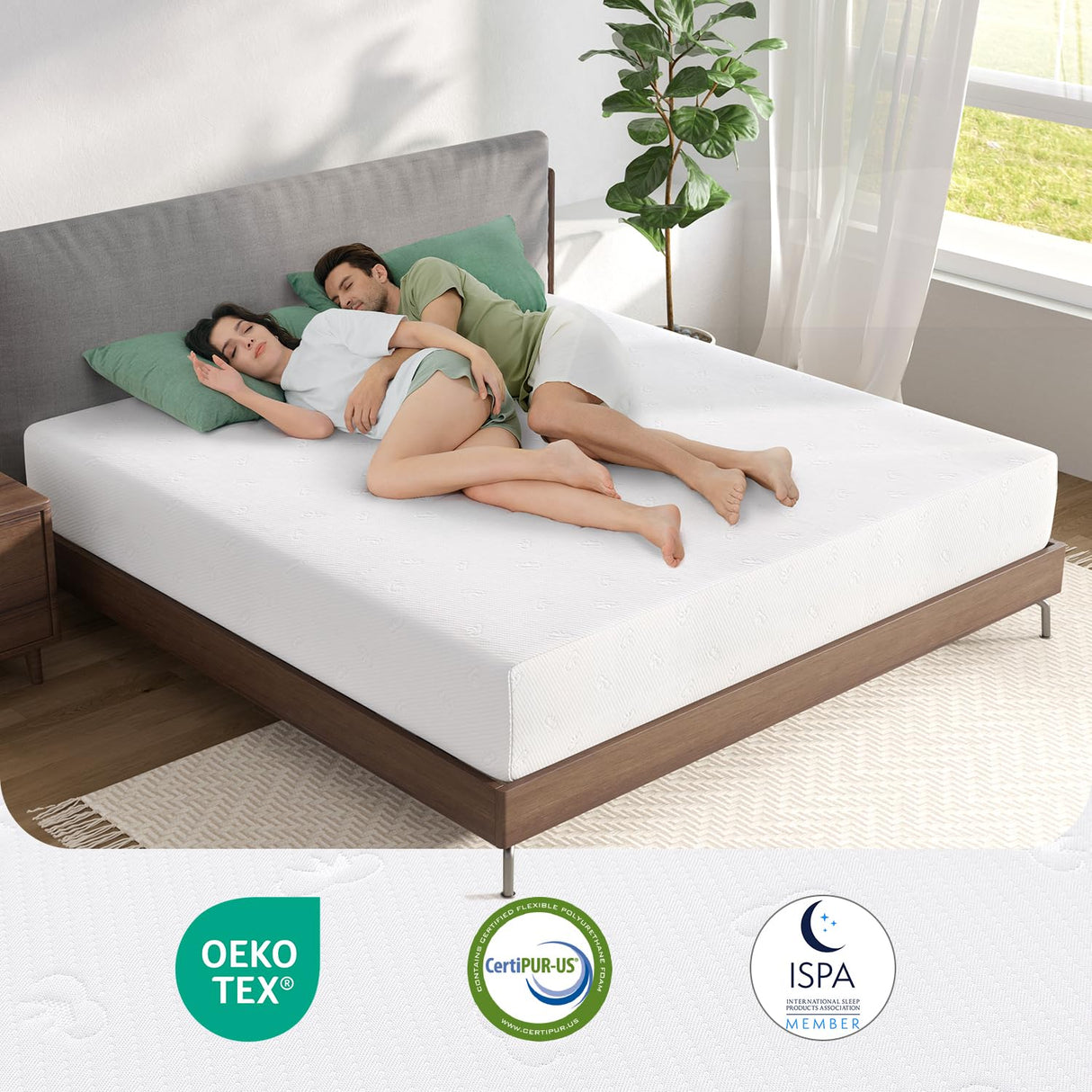 Novilla Twin Mattress, 10 Inch Memory Foam Mattress Twin Size with Comfort Foam for Pressure Relief & Fresh Cool Sleep,Removable Washable Mattress Cover,Twin Memory Foam Mattress Novilla