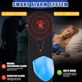 5-8 Gun Safe,Gun Cabinet for Rifles and Pistols, Tall Gun Safe for Shotguns, Biometric Gun Cabinet for Home with Alarm System and Silent Mode, Detachable Gun Rack, Black (51.9"H x 11"D x 11.8"W) ZZXCBB