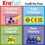 KRAFUN Easy Sewing Kit for Beginner Kids Arts & Crafts, 8 Easy DIY Projects of Stuffed Animal Dolls of Puppies & Kittens, Dogs and Cats, Instructions & Felt, Gift for Girls, Boys, Learn to Sew KRAFUN