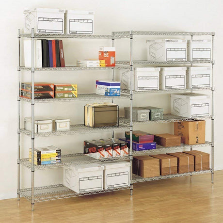 Storage Shelves Wire Shelving Unit Garage Shelving with Wheels Heavy Duty NSF Height Adjustable Steel Commercial Grade Metal Shelving with Castors, 6000 Weight Capacity, for Kitchen Basement Pantry Dkeli
