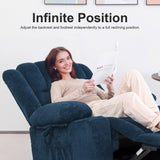 HOMYHOMEY Power Lift Recliner Chair for Living Room Elderly with Massage Recliners Footrest Cup Holder Oversized Electric Heated Reclining Single Sofa Chairs Storage (Cyan) HOMYHOMEY