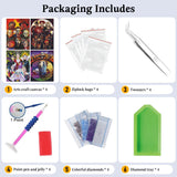 JAKI 4 Pack Diamond Art for Adults-Cartoon Diamond Painting Kits for Adults Beginners,DIY 5D Full Drill Art Perfect for Gift Home Wall Decor(12x16inch) JAKI