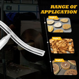 Jecoupoon 12 Inch Stainless Steel Curved Lathe Tool Rest, Shaped Wood Lathe Tool Rest for Bowl Turning, Wood Lathe Tool Holder, Wood Lathe Turning Accessories, 1 or 5/8 In Column (5/8") Jecoupoon