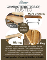 Southern Rustic LOGWERKS Live Edge Log Pine and Cedar Coffee Table (Honey Pine) Southern Rustic LOGWERKS