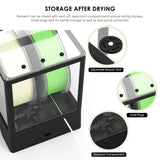 【EIBOS Official 】3D Printer Filament Dryer Box Polyphemus with Fan, Auto-Rotation, Auto-Humidity Control & Extra Large Space for 3KG Spools, 1.75mm 2.85mm 3.00mm Nylon, PLA, TPU, 360° Surround Heating EIBOS