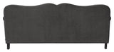 Jennifer Taylor Home Legacy Camelback Sofa Nail head Accents, Dark Charcoal Grey Jennifer Taylor Home