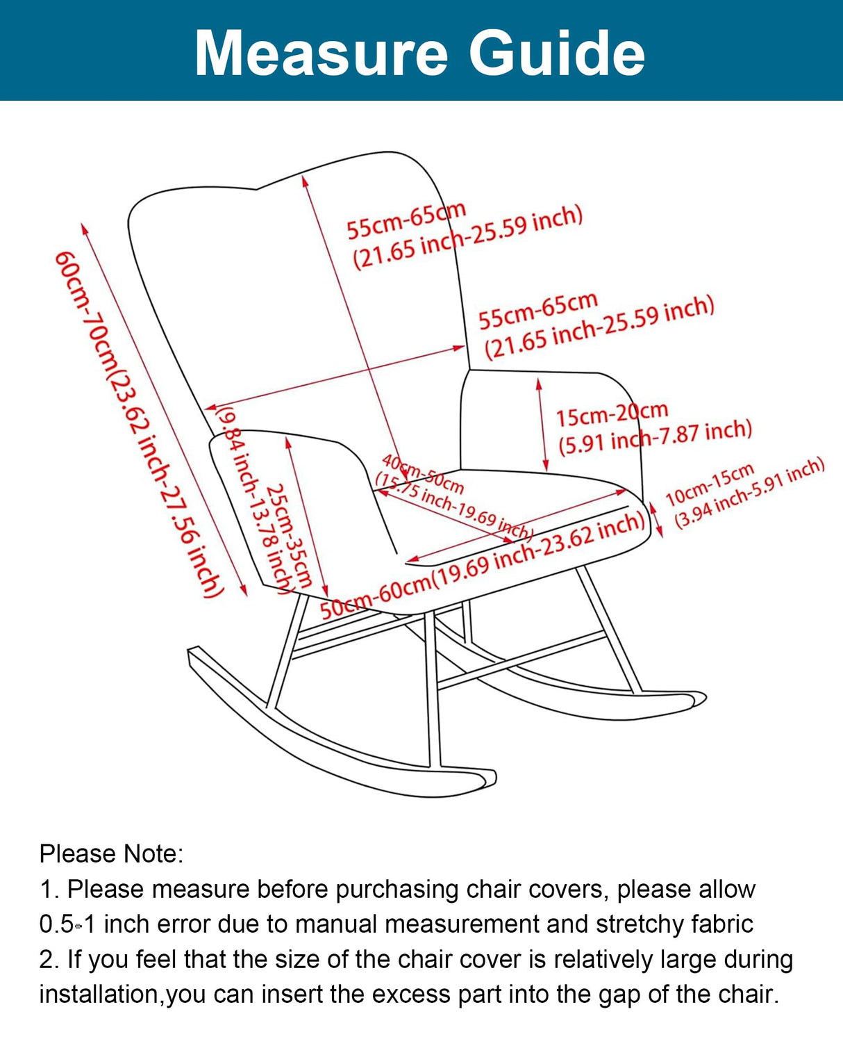 CRFATOP Jacquard 1 PC Nursery Rocking Chair Recliner Covers Upholstered Glider Rocker Banquet Armchair Slipcover Stretch Accent Chairs Furniture Protector for Living Room Bedroom Offices,White CRFATOP