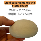 Silicone Mold for Making Smooth Rocks and Stones for Art - Includes Dome Template - Design #1 by Happy Dotting Company - Reusable for Art Including Mandala Dotting - Drawing Painting DIY Crafts Happy Dotting Company