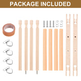 PATIKIL Needlepoint Embroidery Tapestry Scroll Frame, 33"x12" Beech Wooden Cross Stitch Frame Holder Quilting Hoop Stand Stitching Frame for Sewing PATIKIL