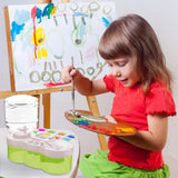 JEChrochen Paint Brush Cleaner Tool, Washing My Brushes, Water Cycle Brushes Rinser with Brushes Holder and Palette, Brush Rinser Dispenser,Painting Art Supplies Stuff for Artist Artist Beginner Kids JEChrochen