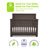 Delta Children Simmons Kids Slumbertime Monterey 4-in-1 Convertible Crib, Rustic Grey Delta Children