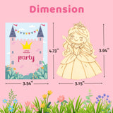 VENUSFIT Princess Party Favors - 12 PCS Princess Birthday Party Supplies - Princess Bubbles & Paint Crafts - Princess Birthday Decorations Goodie Bags Gifts Prizes for Kids Girls Toddler VENUSFIT