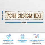 Rustic Custom Sign, Personalized Metal Signs, Cristmas Gift for Him Men Dad, Man Cave, Indoor and Outdoor Use, 4x18 Inches, ACM, Fade Resistant, Sigo Signs