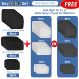 RADIATA 9 Piece Wicker Patio Furniture Set with Fire Pit, All-Weather Outdoor Sectional Couch High Back Large Size, Modular Backyard Seating Sofa Set with Propane/Natural Gas Firepit Table, Grey&Black RADIATA