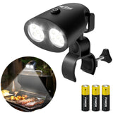 Grill Light Grilling Accessories: Valentines Day Gifts for Him Husband, Grilling Gifts for Men, Smoker BBQ Accessories for Outdoor Grill, BBQ Light with Two Brightness Settings, 3 Batteries Included RVZHI