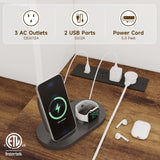 Farmhouse Executive Desk 51" Computer Desk with 2 Drawers Storage Cabinet and RGB LED Lights Power Outlets, Wood Home Office Desk with Hutch and Monitor Stand for Work Study Writing Halitaa