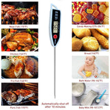 Digital Meat Food Thermometer for Candy Candle Milk BBQCooking Kitchen BBQ, Probe Instant Read Thermometer for Pork Deep Fry Roast Baking Temperature NANGOALA