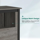 Tatub 40-50 Gallon Fish Tank Stand, Aquarium Stand with Storage Cabinet for 10-50 Gallon Fish Tank, Turtle Tank, Reptile Tank, Heavy Duty Metal Frame 1000 LBS Capacity, Light Ivory Tatub