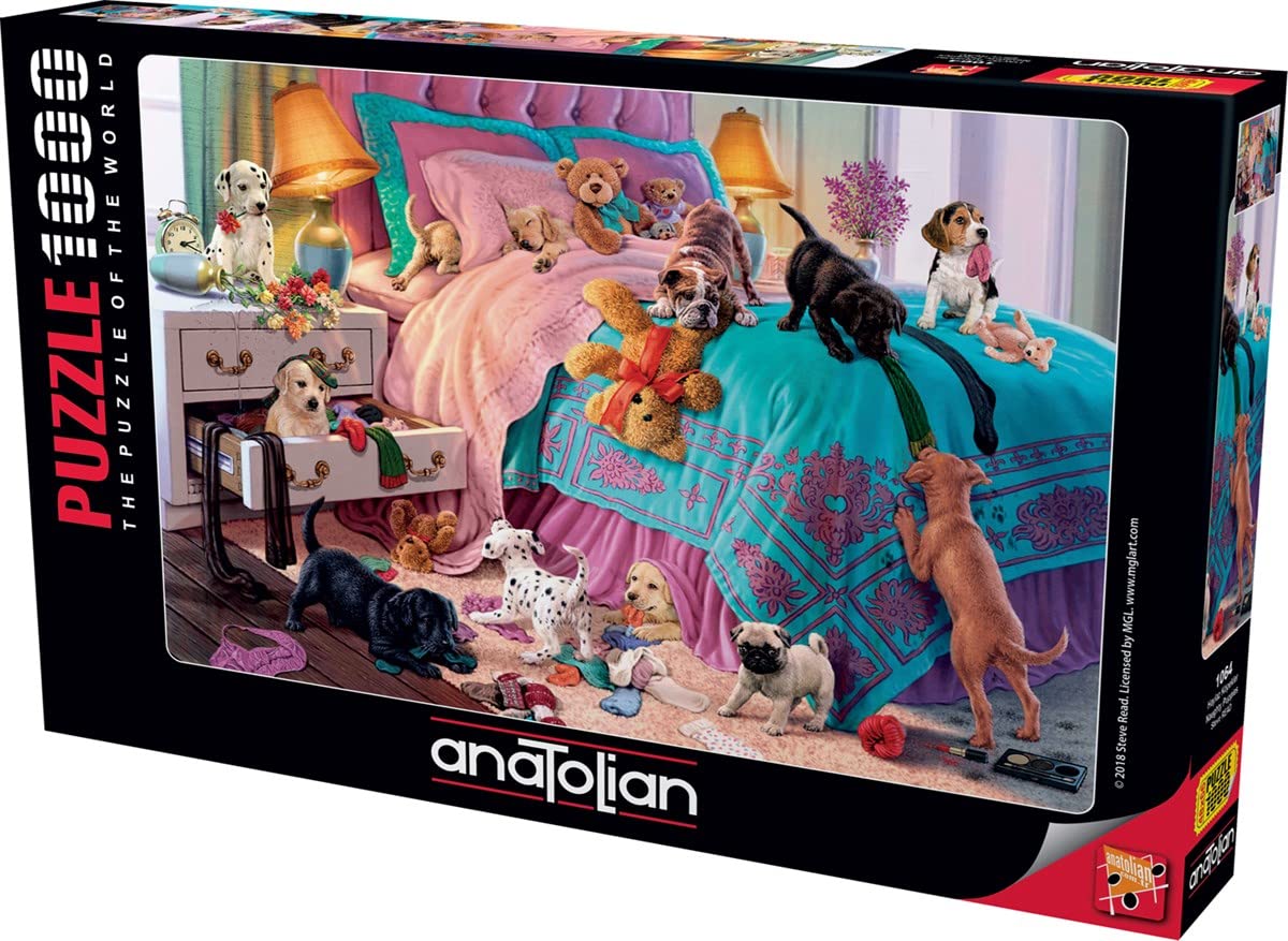Anatolian Puzzle - Naughty Puppies, 1000 Piece Jigsaw Puzzle, Code: 1064 Anatolian