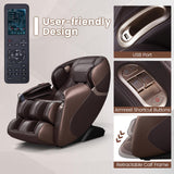Relaxe Zero Gravity Shiatsu Massage Chair with Heating (SL-Track) Generic