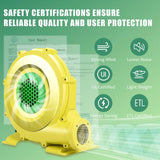 15FT White Bounce House with Slide Ball Pit for Adults Big Kids,100% PVC Commercial Bounce House with 1100W Blower,Large Inflatable Bounce House for Birthday Party Wedding 15ft x 15ft x 10ft awesmflate