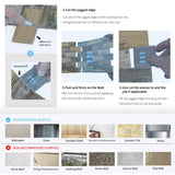 Art3d Peel and Stick Distressed Rustic Wood Panel 5-Pack of 13.5x11.4inches, for Kitchen Backsplash, Bathroom Decoration, Fireplace and Stair Riser Decal, Made of PVC Composite Laminate Art3d