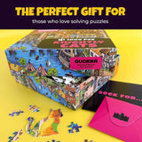 QUOKKA 1000 Piece Jigsaw Puzzle for Adults Nighty Cats – Premium Box Packaging with Extra Fun Challenges, Whimsical Cat Puzzle, Perfect for Relaxation, Creativity & Gift Giving QUOKKA