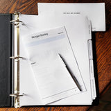 Estate Planning Portfolio 3-Ring Binders – Leather Like Feel with Gold Debossed Title. Tab Dividers and Sheet Protectors Included. (1 1/2" Capacity, Estate Planning Portfolio, Burgundy) Nancy Nikko