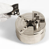 4 Inch Wood Lathe Chuck Set 1" x 8 tpi, Self Centering 4 Jaw Wood Turning Chuck set with 3 frequently used types of Jaws Deargooday