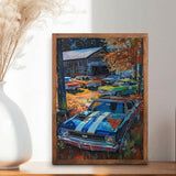 Sanjee Diamond Painting Kits for Adults, 5D DIY Cars Round Full Drill Diamond Dots Paintings Diamond Painting Gem Art Craft for Home Wall Decor 12x16inch Sanjee