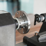 BMWOOD 4" Faceplate with 1-1/4"x8TPI Thread, with Two Nylon Washers for Woodturning Lathe. BMWOOD