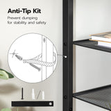 HOOBRO Shoe Rack, 8-Tier Shoe Storage Organizer, Narrow Shoe Shelf, Saving Space, Stable and Sturdy, Hold 14-21 Pairs of Shoes, for Entryway, Hallway, Living Room, Rustic Brown BF48XJ01 HOOBRO