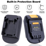 ML18DL Battery Adapter Compatible with Dewalt 20V Cordless Tools, Adapter Convert for Milwaukee 18V M18 Battery to Replacement for Dewalt 20V Max Lithium Battery (Adapter Only) zyystarttogo