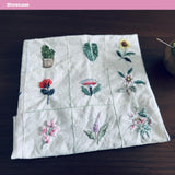 ZQmino 72Pcs Water Soluble Stabilizer for Embroidery Stick and Stitch Embroidery Paper Tear Away Embroidery Stabilizers with Flower Patterns for Embroidery Hand Sewing Love (Flower) ZQmino