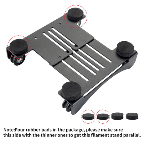 3D Printer Filament Spool Adjustable Holder: FYSETC New 3KG-Filament Spool Stand Wide with Range 23-116mm Mount Rack Bracket Universal Fits for TPU PLA ABS PETG Nylon 0.5-3KG 3D Printing Material FYSETC