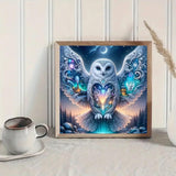 ZHUDENGXJL Owl Diamond Painting Kits for Adults-Starry Moon Diamond Art Kits for Adults, 5D Diamond Painting Kits Owl Castle for Adult,DIY Full Drill Paint with Diamond,Home Wall Decor 12 X 12inch ZHUDENGXJL