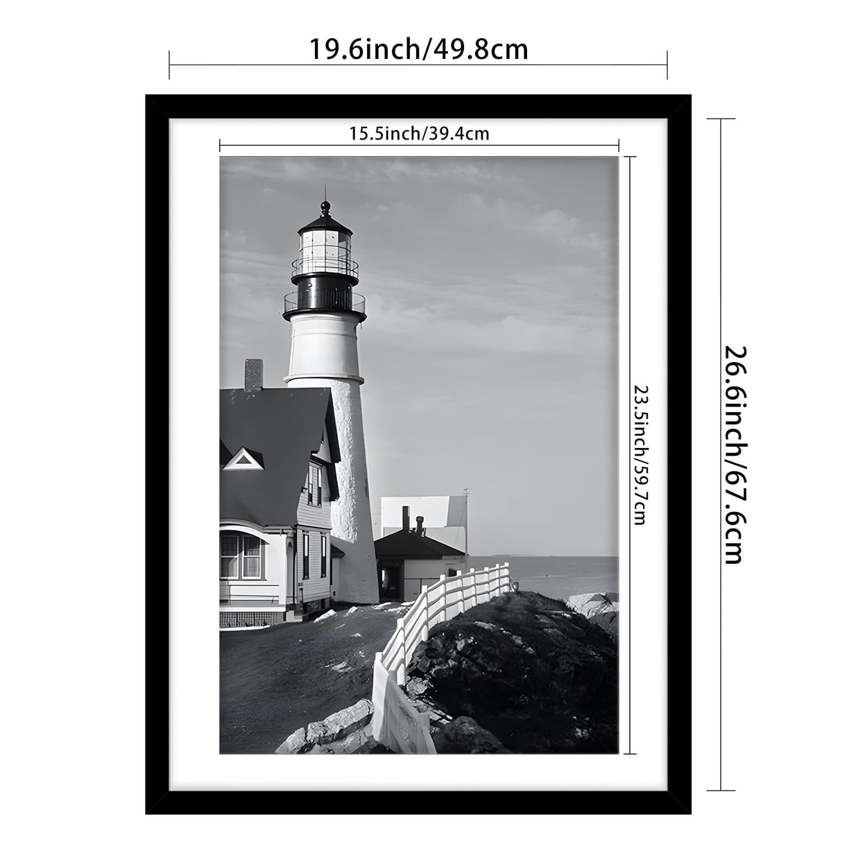 Picrit 20x27 Picture Frame 3 Pack, Black Puzzle Frame, Display Poster 16 x 24 with Mat or 20 x 27 without Mat for Horizontal or Vertical Wall Mounting. Picrit